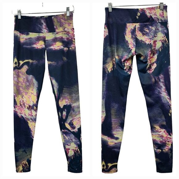 Soma S/M Onzie Hot Yoga Flow Mid Rise Legging Stormy Night Activewear Fitness - Picture 2 of 7